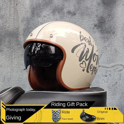 Open Face Half Motorcycle Helmet 