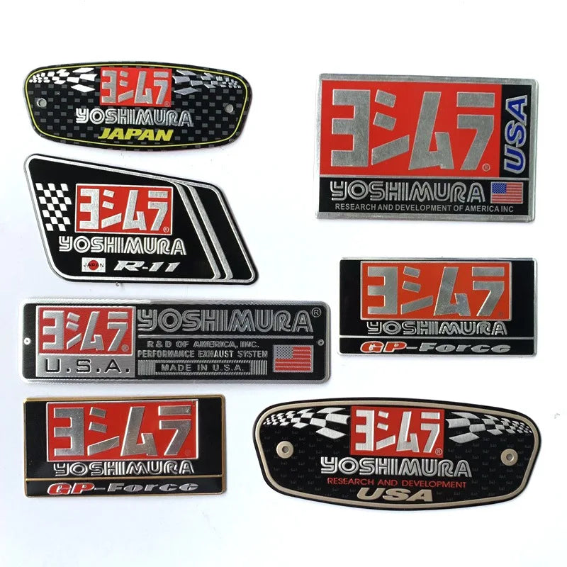 Exhaust Metal Badges