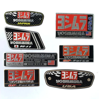 Exhaust Metal Badges