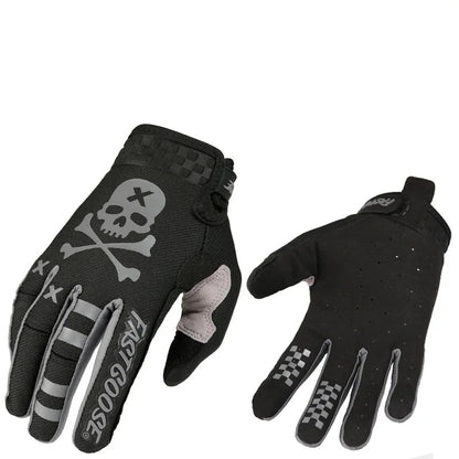 قفازات ركوب الدراجات بجمجمة كاملة الأصابع