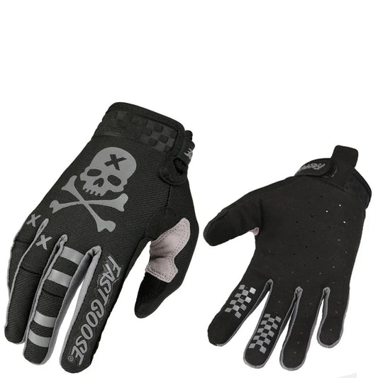 قفازات ركوب الدراجات بجمجمة كاملة الأصابع