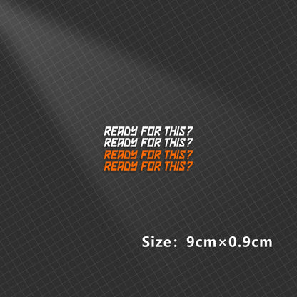Ready to Race Motorbike Sticker 