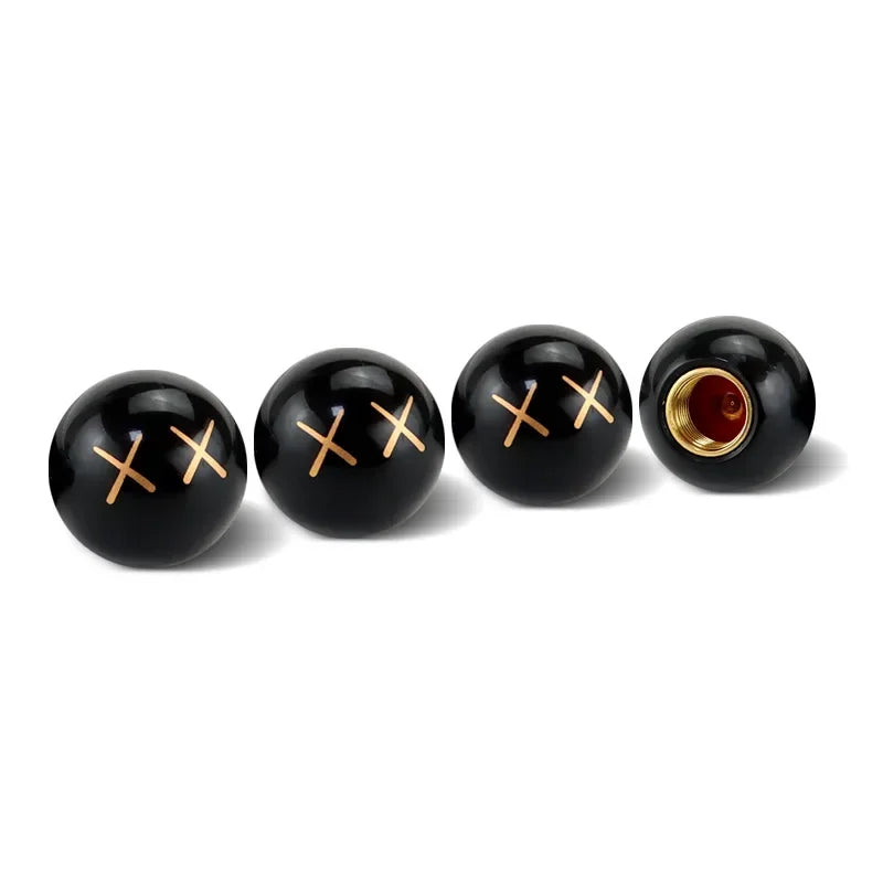 4 Pcs Tire Valve Caps – Funny & Functional 