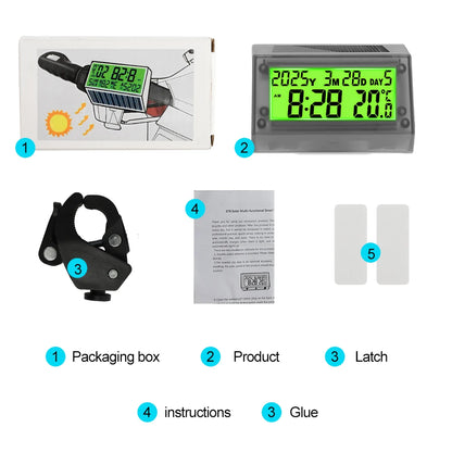 Solar Motorcycle Clock