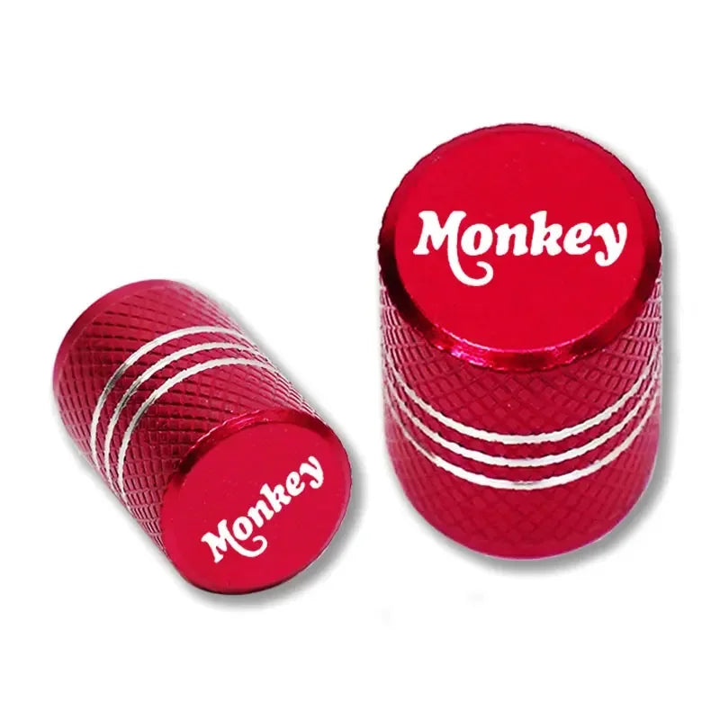 Monkey Motorcycle Valve Caps 