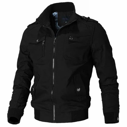 Autumn Bomber Jacket Men 
