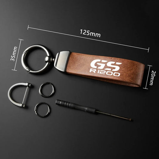 GS R1200 Leather Keychain 