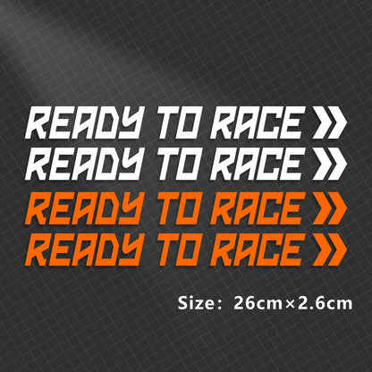 Ready to Race Motorbike Sticker 