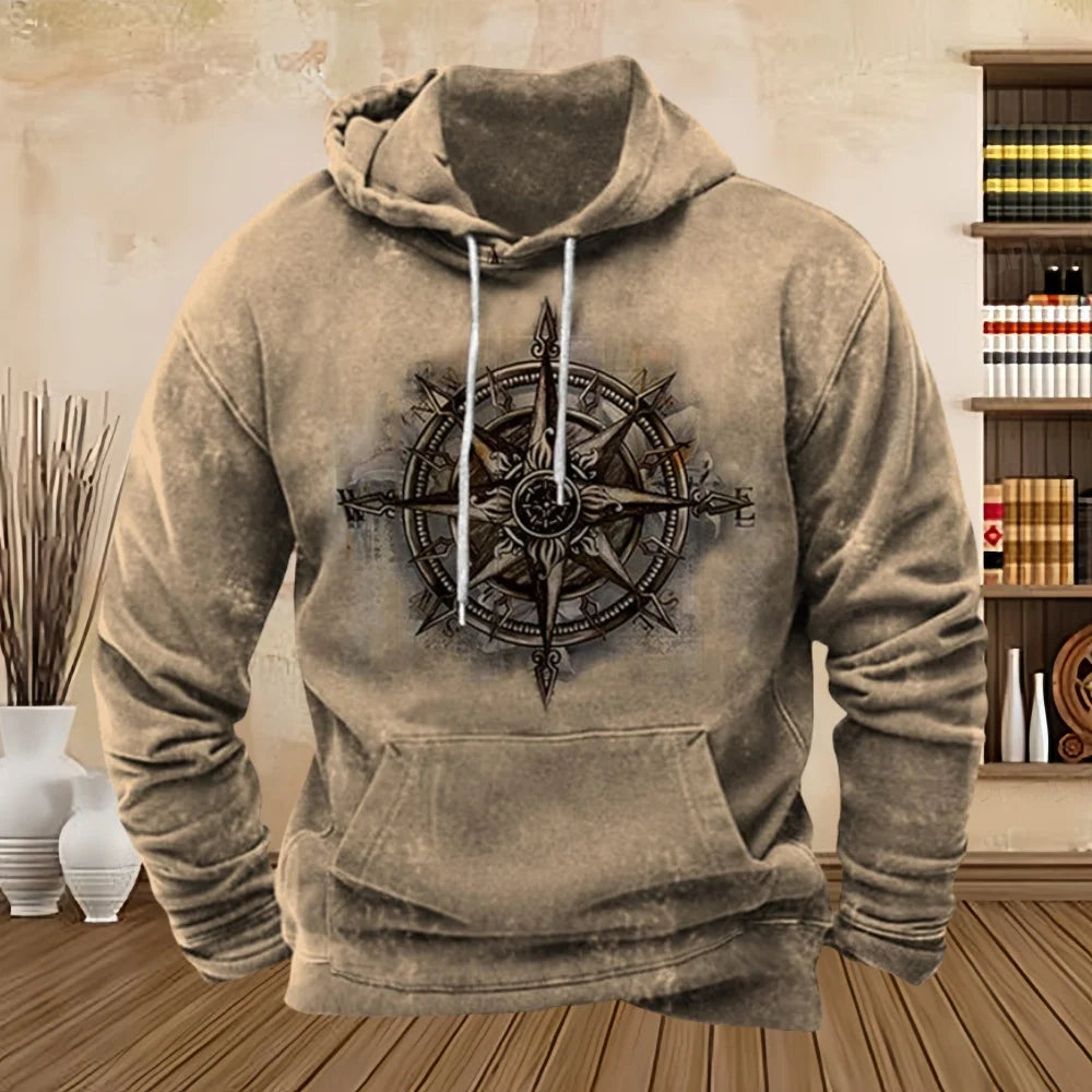 Vintage Compass Hoodie 