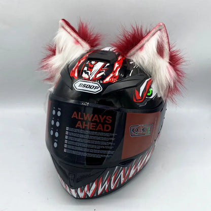 Décor de casque en peluche oreilles 