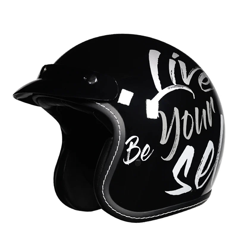 Casco de moto semiabierto 