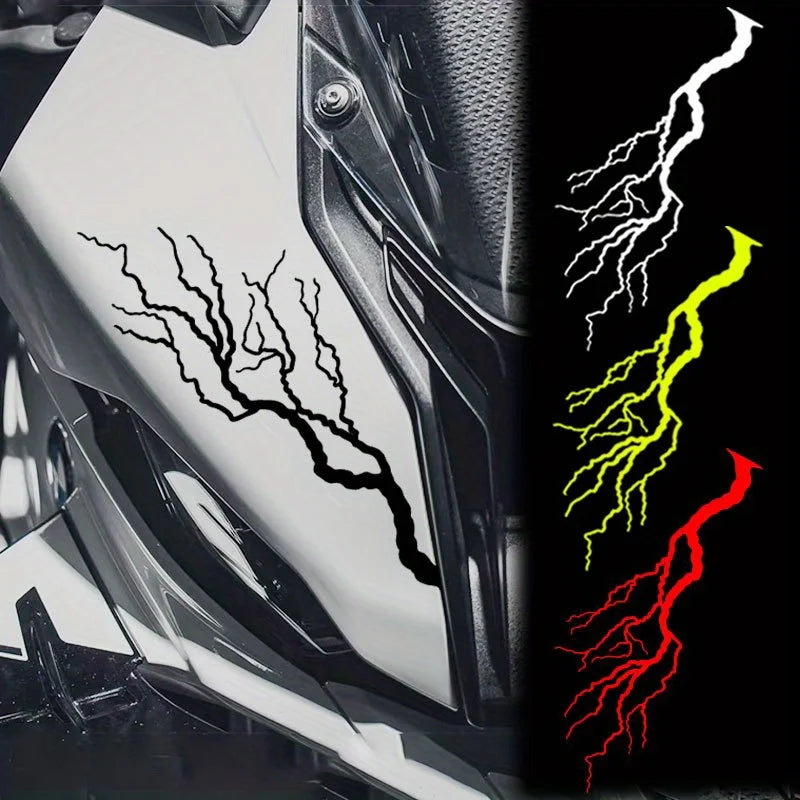 Lightning Bolt Reflective Decals