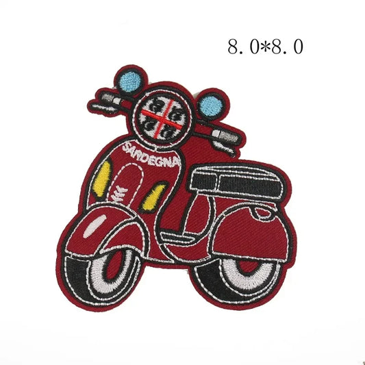 Retro Motorcycle Patches for Vest