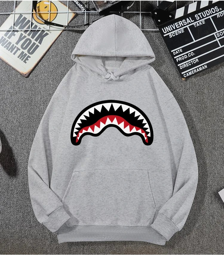 Shark Mouth Hoodie Cotton 