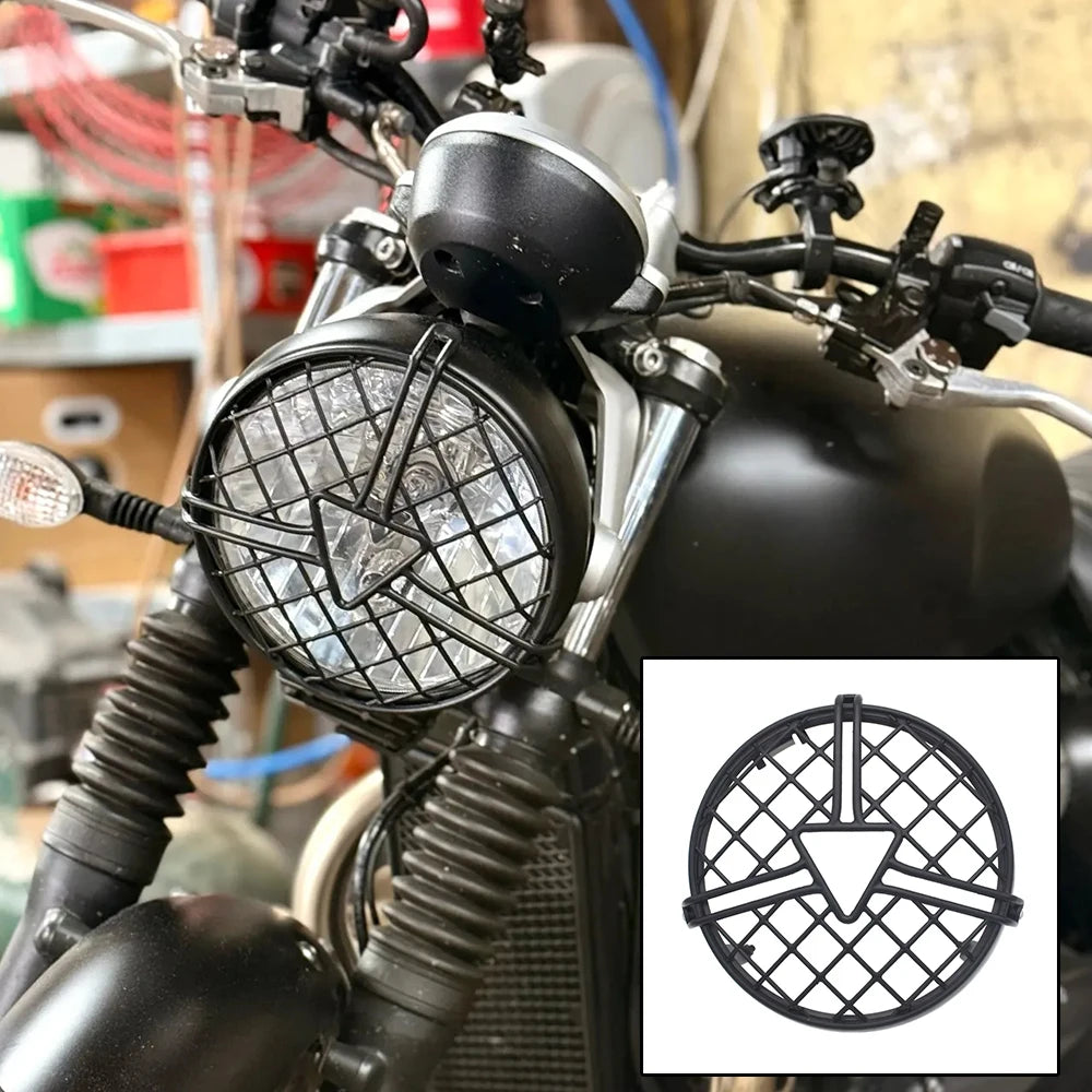 Protector de parrilla de faro de motocicleta