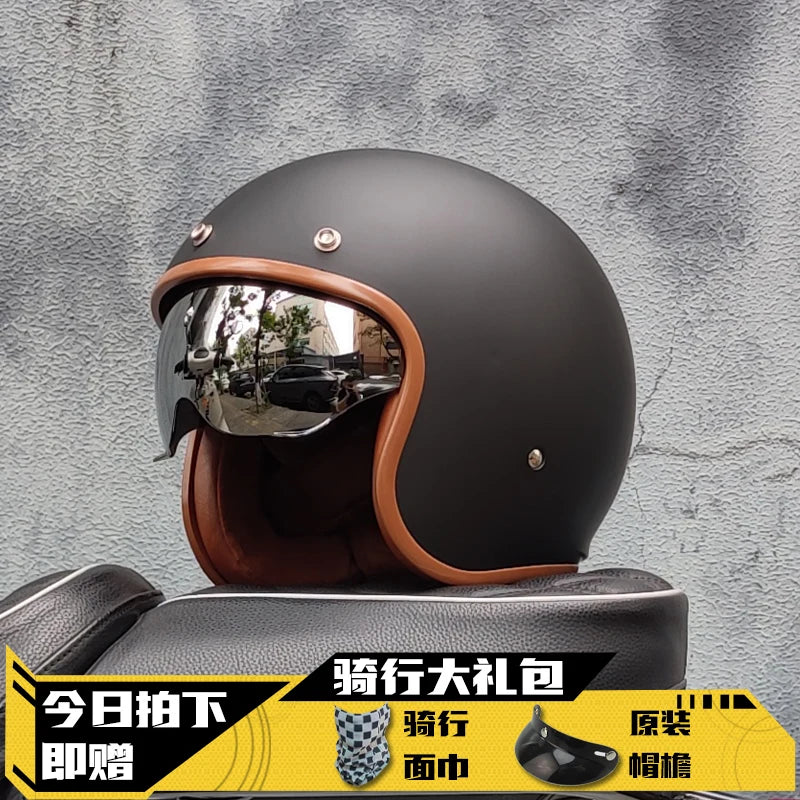 Open Face Half Motorcycle Helmet 