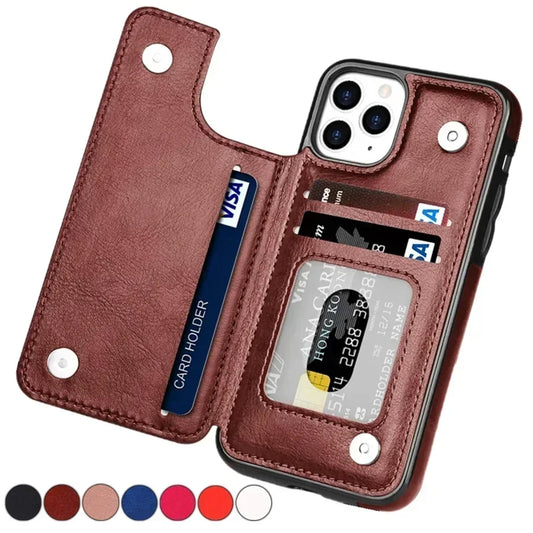 Leather Wallet iPhone Case 