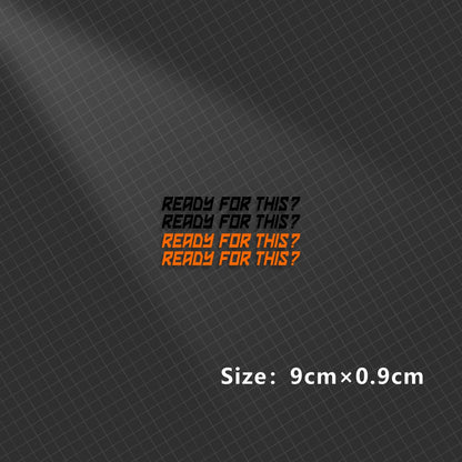 Ready to Race Motorbike Sticker 