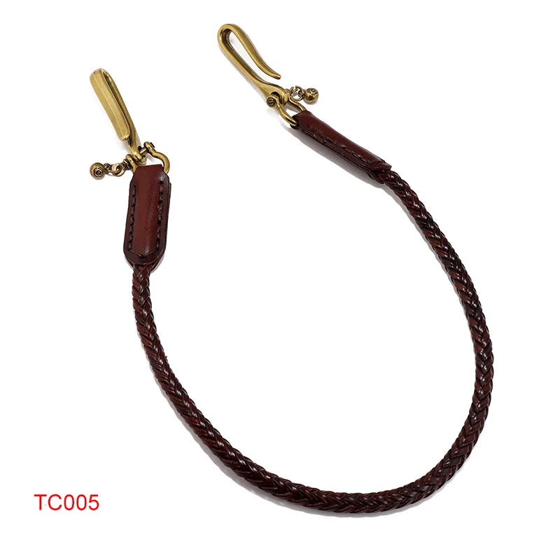Chaîne de taille en cuir véritable