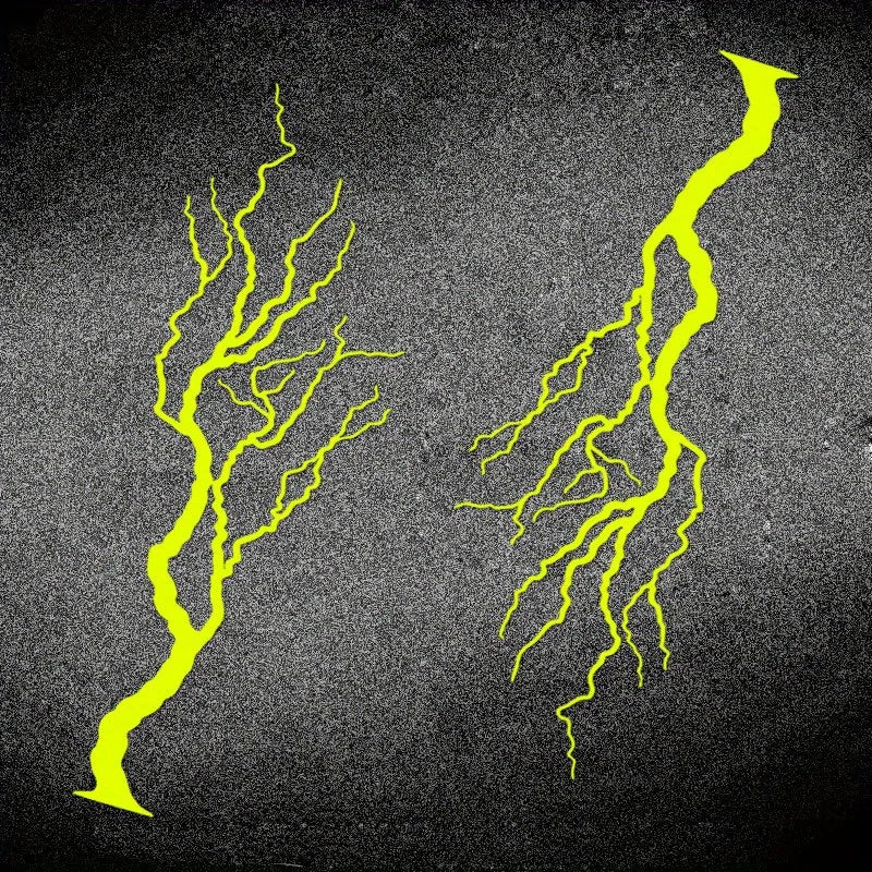 Lightning Bolt Reflective Decals
