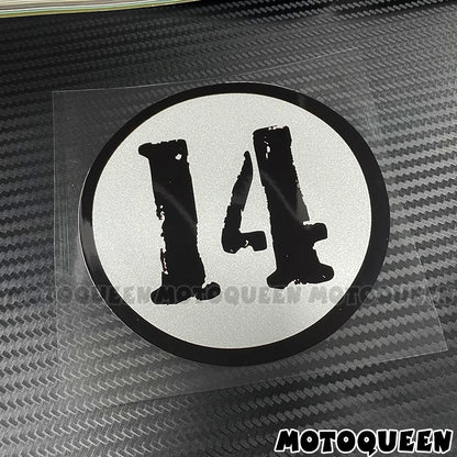 Cafe Racer Number Decals