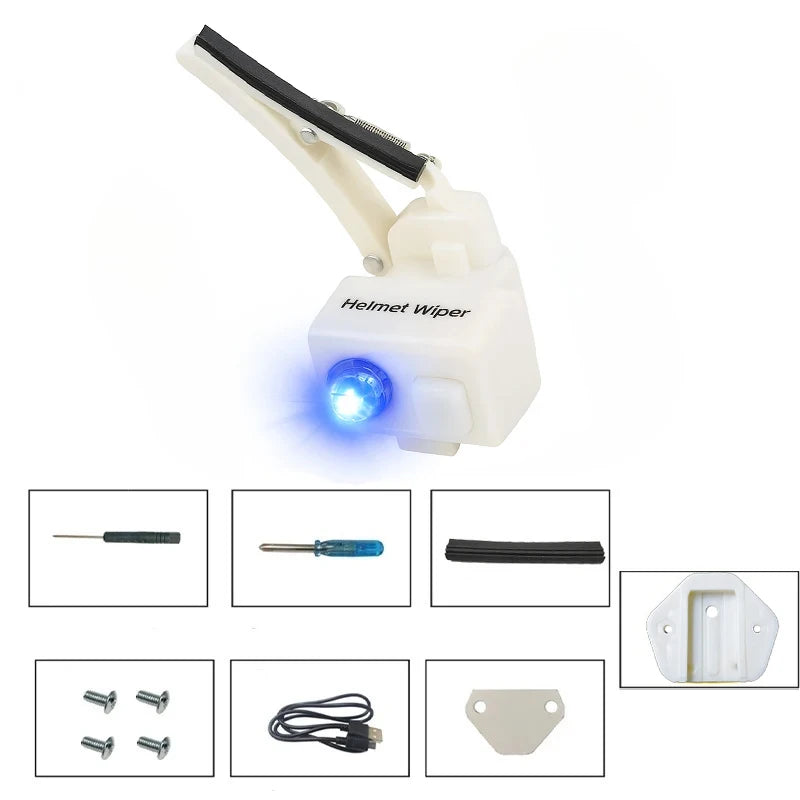 Compact Electric Helmet Wiper