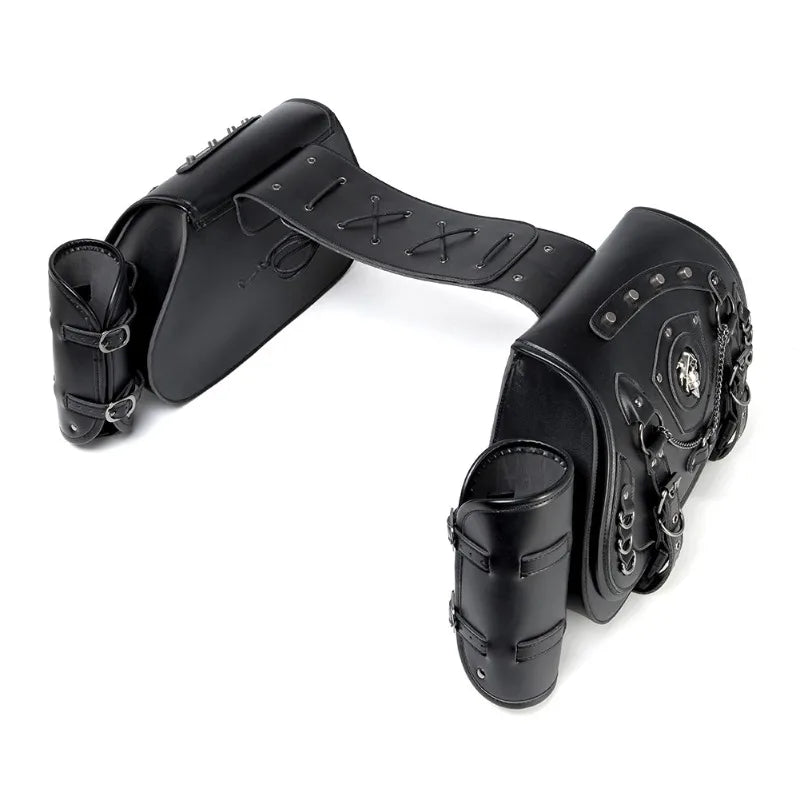 2 قطعة دراجة نارية الشرير السرج الجانب 