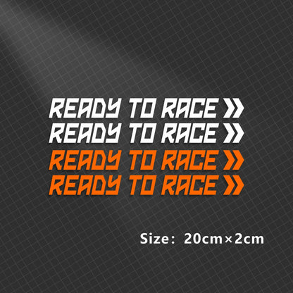 Ready to Race Motorbike Sticker 