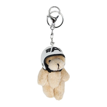 Mini Helmet Bear Charm Keychain 