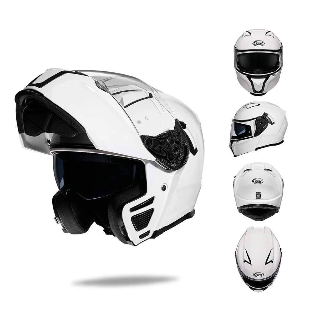 Flip Up Helmet – Premium Dual Visor 