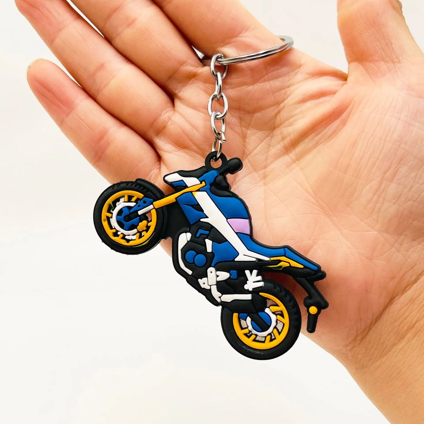 Double Sided Motorcycle Keychain