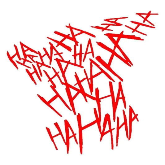 Hahaha Motorcycle Helmet Sticker 