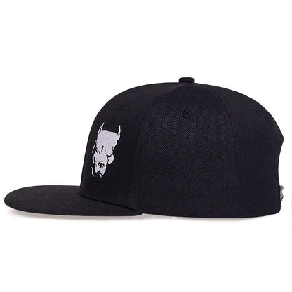 Dog Head Embroidery Cap