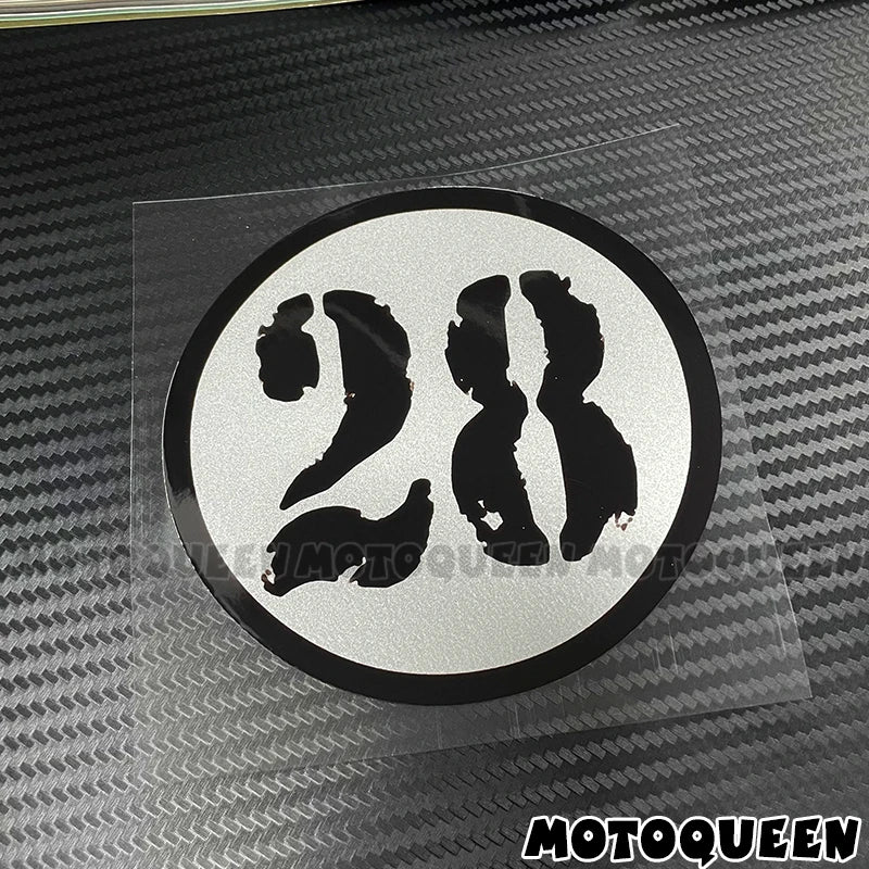 Cafe Racer Number Decals