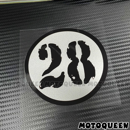 Cafe Racer Number Decals