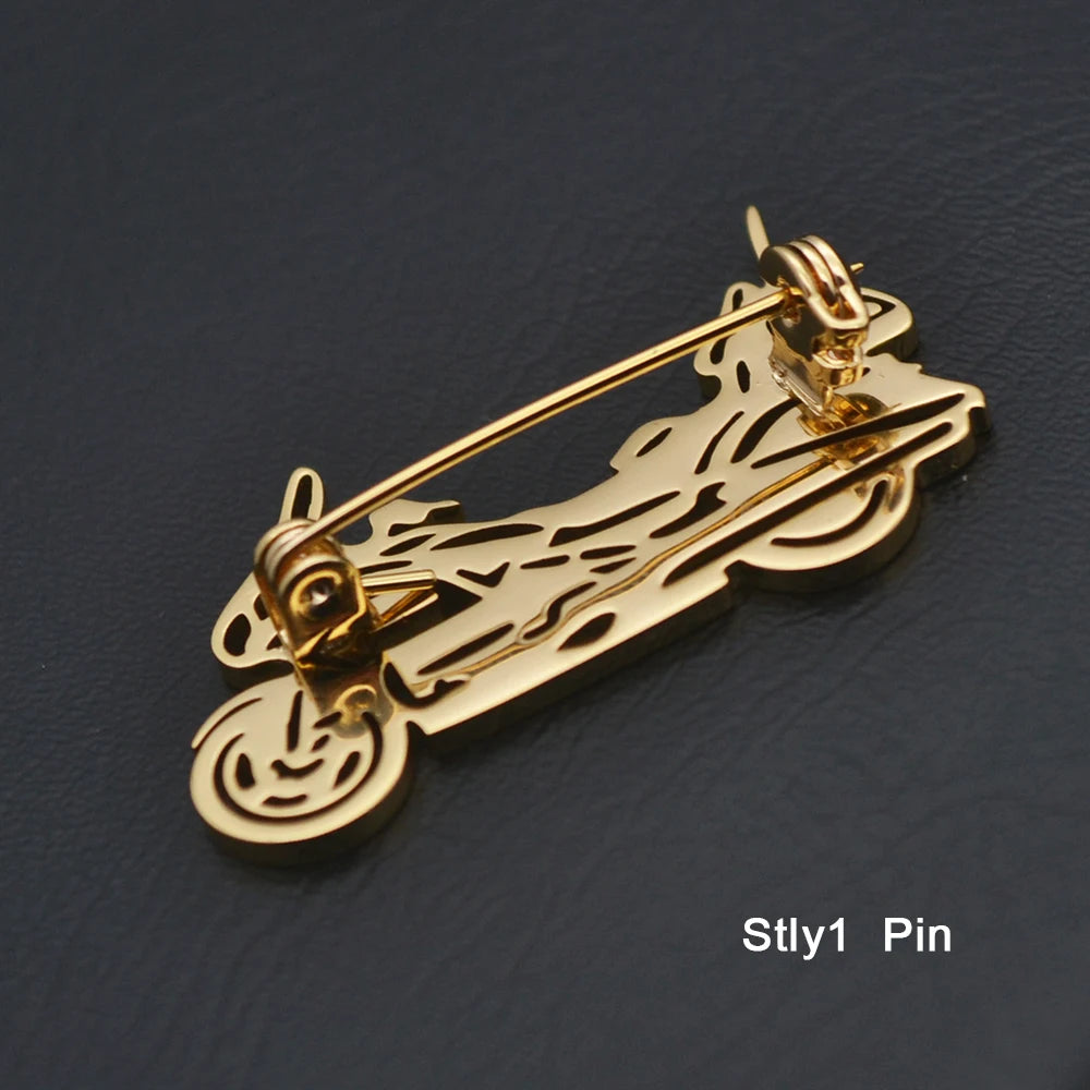 Brooch Motorcycle Pin 