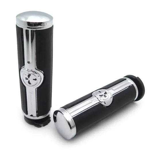Motorcycle Chrome Cross Handlebar Grips 