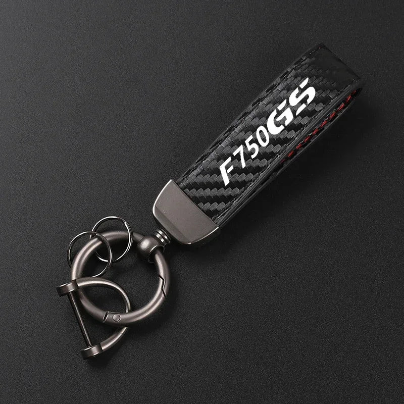 F850 GS Suede Leather Keychain 