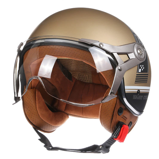 Retro Premium Open Face Helmet 