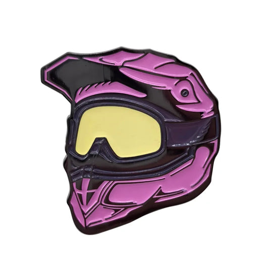 Motorcycle Helmet Pin Brooch 