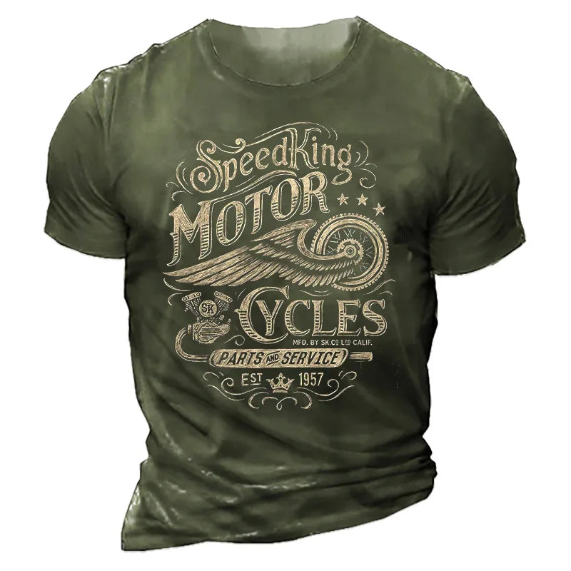 “Never Underestimate an Old Man” Motorcycle T-Shirt 