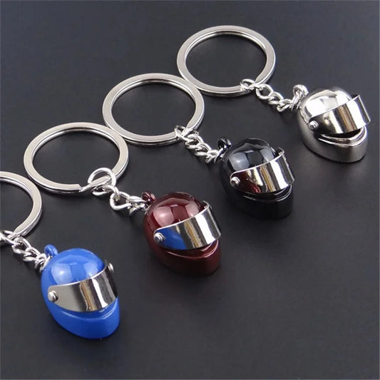 Helmet Metal Keychain 