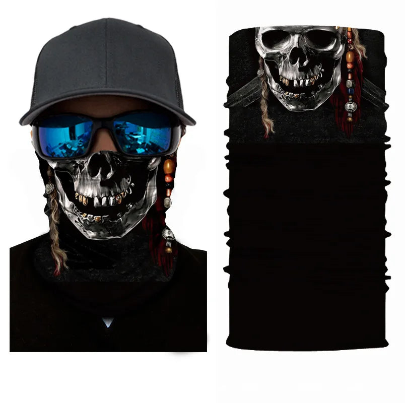 3D Ghost Skull Bandana 