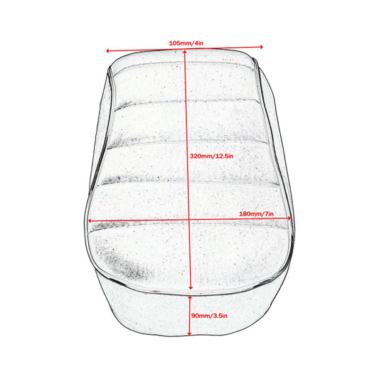 Motorcycle Black Passenger Seat 