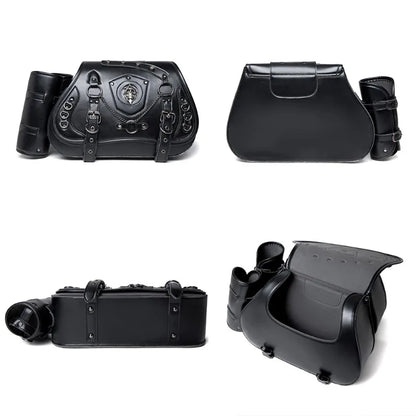 2 قطعة دراجة نارية الشرير السرج الجانب 