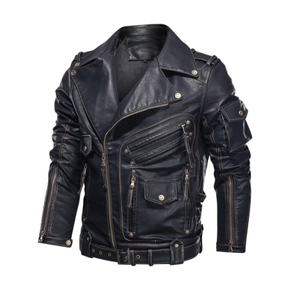 Motorcycle PU Leather Jacket 