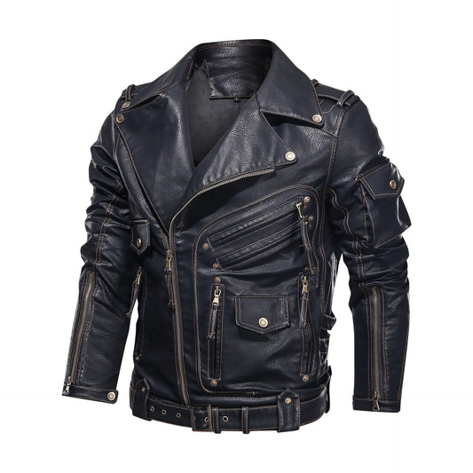 Motorcycle PU Leather Jacket 
