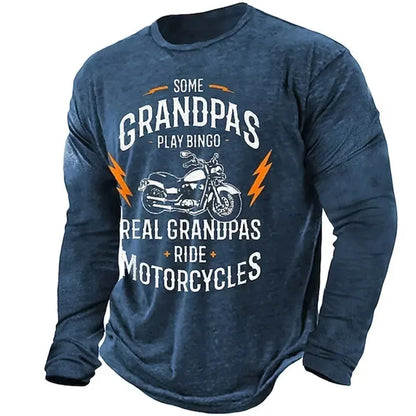 Motorcycle Vintage Long Sleeve Shirt 