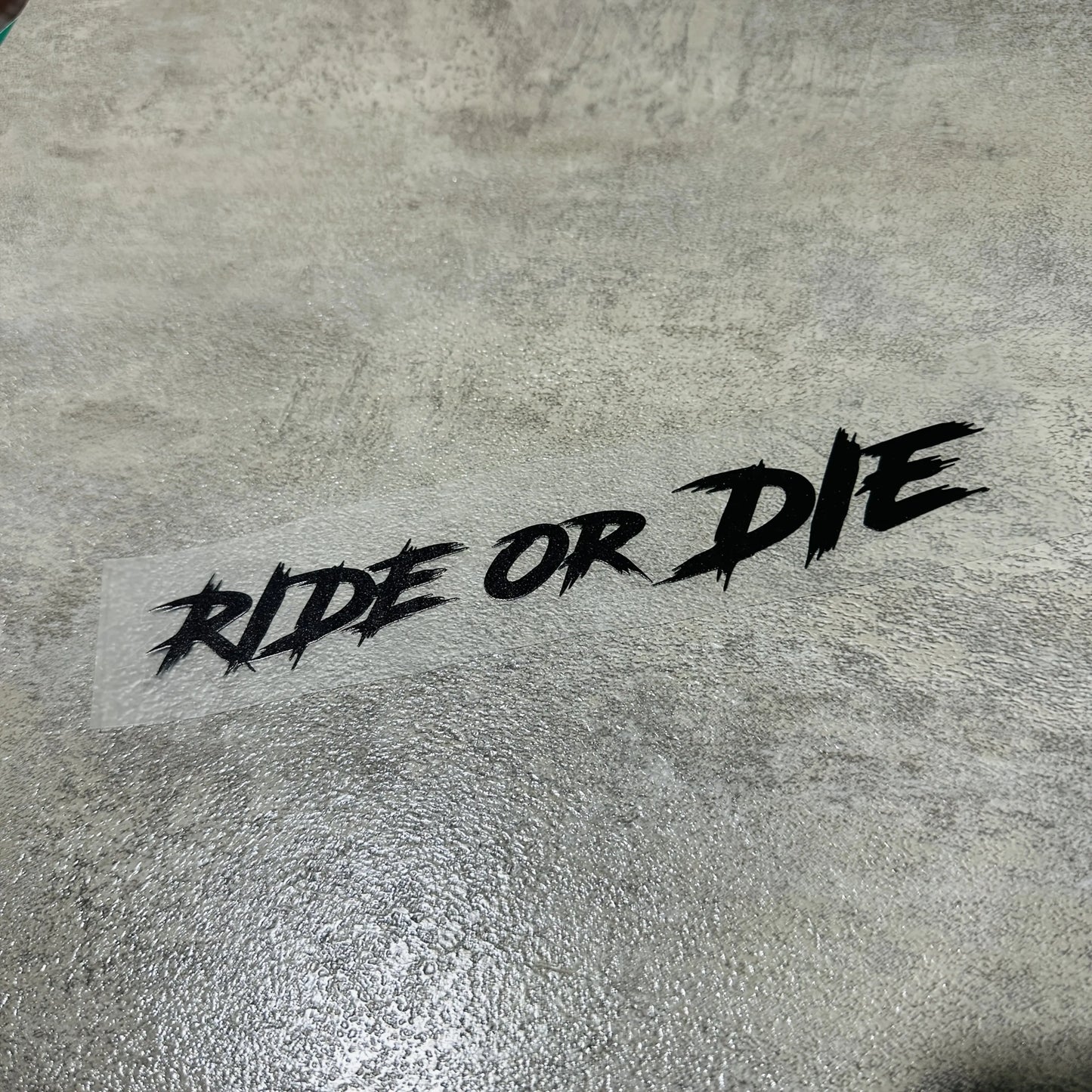 สติ๊กเกอร์ติดหมวกกันน็อค Ride or Die