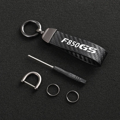 F850 GS Suede Leather Keychain 